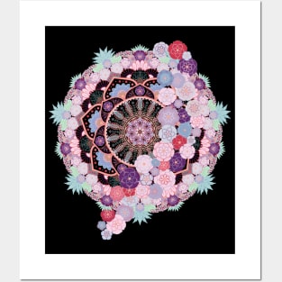 Floral Mandala Posters and Art